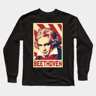 Beethoven Retro Propaganda Long Sleeve T-Shirt